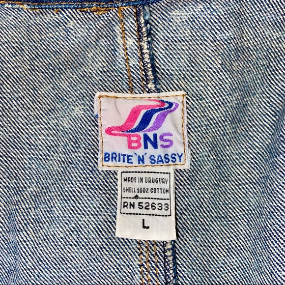 Vintage Acid Wash Denim Jacket - Picture 6 of 6